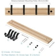 thumbnail image 3 of Coat Hooks Wall Mounted, Bamboo Coat Rack, Heavy Duty Decorative Wall Hooks for Hanging Bag, Robes, Jacket, Clothes, Towels, Dog Leashes, 3 of 7
