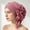 Pink, variant on LIZUOJUN Under $3 Women Elegant Head Wrap Pre Tied Ruffled Turban Decorative Floral Elastic Hijab Cap Hair Cover For Daily Prayer Multiple Colors, Beige,One Size