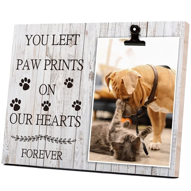 Marco de fotos KINGNOW Pet Memorial 4x6 para gato o perro