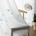 thumbnail image 5 of Spring Eucalyptus, Semi Sheer Curtains 96 Inch Length 2 Panels Set, Green White Watercolor Botanical Leaf Sheer Kitchen Curtain Privacy Voile Window Curtain for Living Room Bedroom Rod Pocket Drapes, 5 of 7
