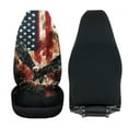 thumbnail image 3 of Uorisanigo Car Seat Cover, Soft Car Seat Covers, Universal Fit for Most Vehicles, Vintage USA Flag Eagle Car Accessories, Summer Cool & Winter Warm, Easy Installation, 2 Pieces, 3 of 7