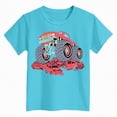 thumbnail image 4 of TOWED22 Dinosaur Shirt for Kids Boys Girls Funny Toddler Dino Short Sleeve Graphic Cotton Tee Top 2-7T(Sky Blue,13-14 Y), 4 of 4