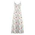 thumbnail image 4 of Teissuly Summer Dresses For Women Print Sleeveless Round Neck Dress Casual Dresses, 4 of 5