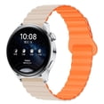 thumbnail image 1 of Adecuado para Huawei GT4/GT3/PRO Samsung watch4 correa de reloj de silicona de dos colores con bucle magnético de 20/22mm, 1 of 1