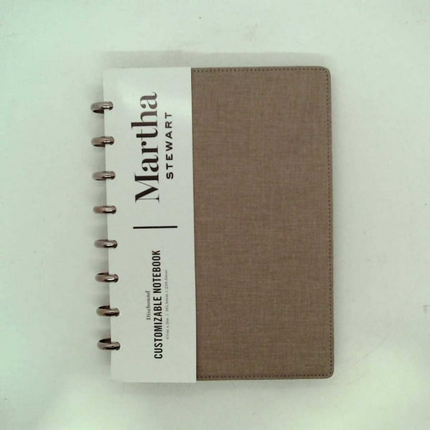 Martha Stewart Linen Junior Discbound Notebook