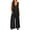 Black, variant on LYMAYTER S-3XL Casual Jumpsuit Thin Women's Jumpsuit Pocket Jumpsuit Women's