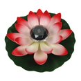 thumbnail image 4 of Floating Lotus Lights Floating Solar Lotus Lamp Garden Lamp Realistic Artificial Red, 4 of 8