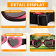thumbnail image 3 of Gafas de sol para perros de raza pequeña, protección UV, gafas de sol para perros con forma de corazón y correa ajustable, 3 of 5