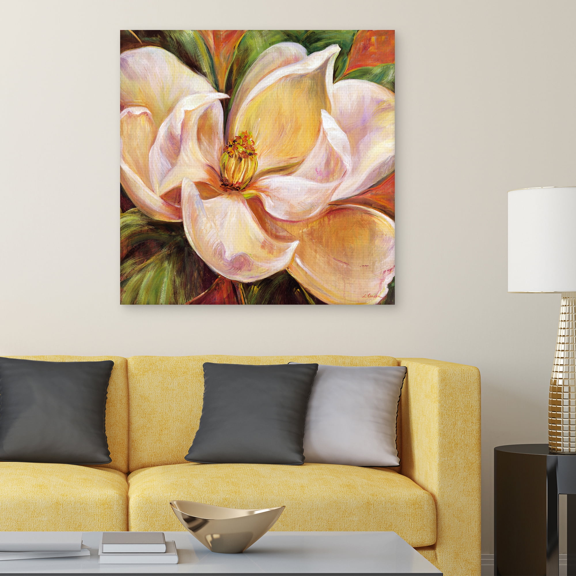 Magnolia Glow I by Carson Canvas Art Print