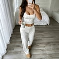 thumbnail image 3 of PBFRDSJ Polka Dot 2 Piece Pajama Sets for Women Summer Camisole and Pants Lounge Home Sets Sizes S-XL, 3 of 8