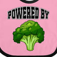 thumbnail image 4 of Inktastic Powered by Broccoli Boys or Girls Baby Bib, 4 of 4