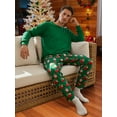 thumbnail image 3 of DARING DIVA Pajamas Christmas Santa Loungewear Long Sleeve ["Men"] XL Green, 3 of 5