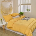 thumbnail image 5 of Move Over Yellow Duvet Cover Set Twin 100% Washed Microfiber Three Layer Tassel Pattern Boho Chic Bedding Sets No Filling, 5 of 8