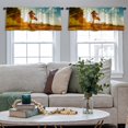 thumbnail image 5 of LALILO Kitchen Curtain Valance World Map Old Map Old Vintage Rod Pocket Window Curtain 52"x 18" Set of 2, 5 of 7