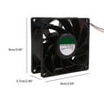 thumbnail image 3 of PMD2409PMB1-A 24V 12.2W 9037 90x90x37cm Cooling Fan 2Pin 2-wire for Special Fan, 3 of 8