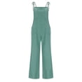 thumbnail image 5 of Kaemgyyd Womens Denim Bib Overalls Summer Wide Leg Spaghetti Strap Jean Pants Jumpsuits Trendy Fashion One-Piece Outfit with Pockets, 5 of 7