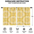 thumbnail image 2 of Blackout Kids Curtains,Yellow Ethnic Floral Pattern Childrens Insulated Curtains Set Of 2,Bedroom Essentials,Toddler Room Decor 42x54in(106x137cm), 2 of 5