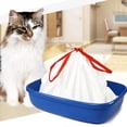 thumbnail image 4 of Unscented Drawstring Thickened Easy To Clean Leak-Proof Cat Litter Box Liners Trash Bag Waste Bag Poop Garbage Bag 78 X 43CM, 4 of 8
