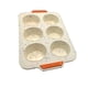 thumbnail image 1 of Injueey Molde de silicona para pastel de 6/12 cavidades, molde para velas de jabón con forma redonda para cupcakes de Chocolate DIY Herramientas y accesorios para hornear 6 hoyos Injueey HA082792-01, 1 of 1
