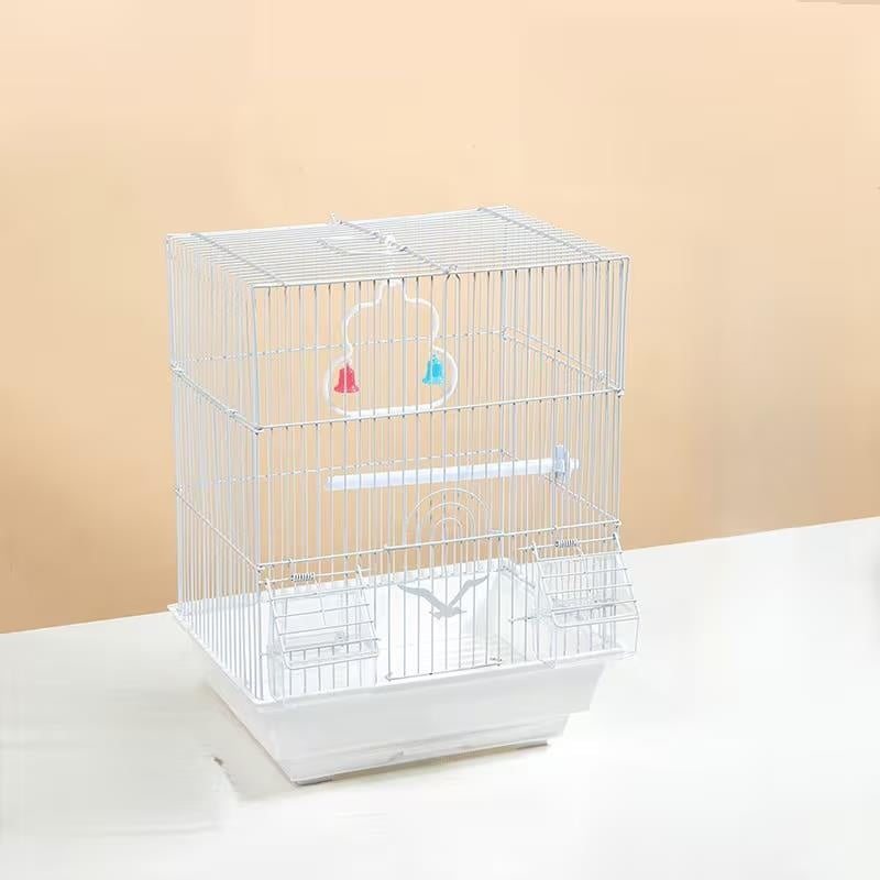 Spacious Bird Cage for Cockatiels Canaries Finches Small Parrots with Removable Tray