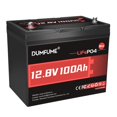 thumbnail image 1 of Batería de litio LiFePO4 Dumfume 12 V 100 Ah BCI Group 24 1280W, 1 of 7