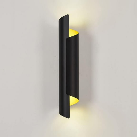 Modern Wall Light Up Down Wall Sconce Indoor Hardwired Wall Lamp, E14 Wall Spot Lighting Fixture Geometric Metal Sconces, Living Room Bedroom Bedside Wall Spotlights
