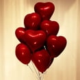 thumbnail image 3 of 50 globos románticos en forma de corazón de 25 cm, globos creativos de doble capa, globos decorativos, suministros para fiestas, recuerdos de boda (rojos), 3 of 6