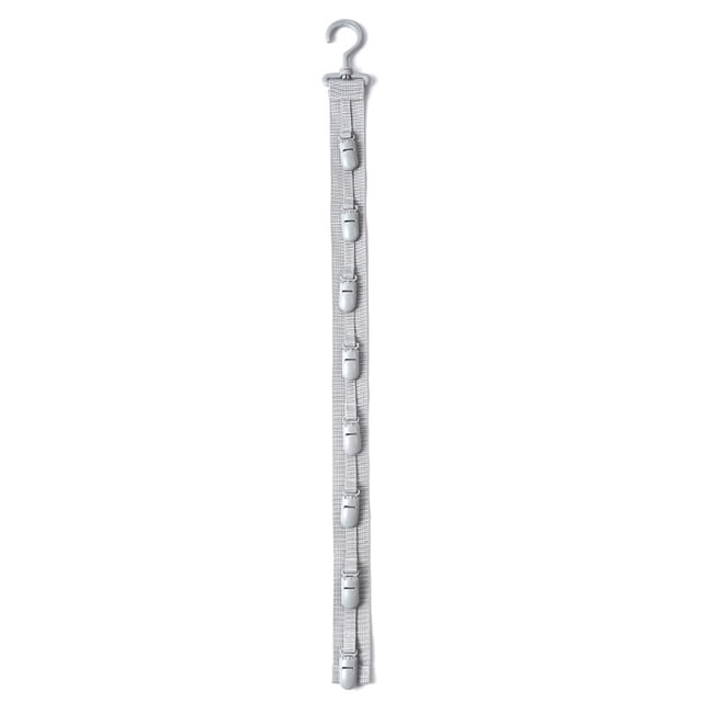 Deeceymbur Organisateur de Chapeaux Gain de Place 8 Pinces Gris Support Mural pour Casquettes Crochets pour Casquettes de Baseball Rangement de Porte de Garde-Robes de Dortoir Organisation de la Maison