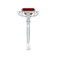 thumbnail image 3 of ANGARA Lab Grown 1.6 Ct Vintage Inspired Ruby Ornate Halo Engagement Ring for Women in 14K White Gold (Size-8x6mm) | July Birthstone, Anniversary, Jewelry Gift for Women | Lab-Grown Ruby Ring, 3 of 8
