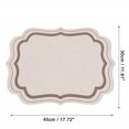 thumbnail image 2 of Unique Bargains 2 Pcs Irregular Shape Placemat Brown PU, 2 of 5