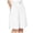 White, variant on felwors Women's Elastic Waist Button Fly Wide Leg Shorts Linen Blend Side Slit Summer Casual Culottes (Sky Blue, XXXL)