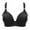 Black, variant on jsaierl Bras for Women Wirefree Lift T-shirt Bras Seamless Padded Bralettes Flexed Fit Everyday Full Figure Bras Front Closure