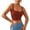 Tank Tops for Women Red, variant on TrendOFT Built in Bra Tank Tops for Women Soft Stretchy Scoop Neck Fitted Crop Tops Spaghetti Strap Camisole Black L