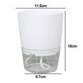 thumbnail image 2 of Double Stockage d'Eau Pot de Fleurs Rond à Aspiration Automatique Paresseux, 2 of 6