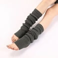 thumbnail image 6 of Clearance! Delayuji Fuzzy Leg Warmers Leg Warmers for Women Winter Long Leg Warmer Womens Men 80S Party Ribbed Knit Dance Sports Leg Warmer One Size Gray, 6 of 7