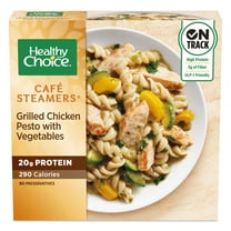 Healthy Choice Cafe Steamers Grilled Chicken Pesto With Vegetables, Frozen, 9.9oz (frozen)