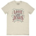 thumbnail image 3 of Blessed Girl Womens Boyfriend T-Shirt Love Like Jesus Western, 3 of 4