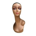 thumbnail image 5 of Female Mannequin Head with Shoulder Height 48cm Practical Hat Display Stand Accessories for Display Making, Styling, Glasses,Necklace Style A, 5 of 8