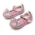 thumbnail image 1 of Disney primavera nuevas niñas zapatos de cristal de fondo suave niña niños elsa princesa zapatos de cuero de fondo plano bebé solo shoes33-Insole 20cm Gao Jinjia LED, 1 of 2