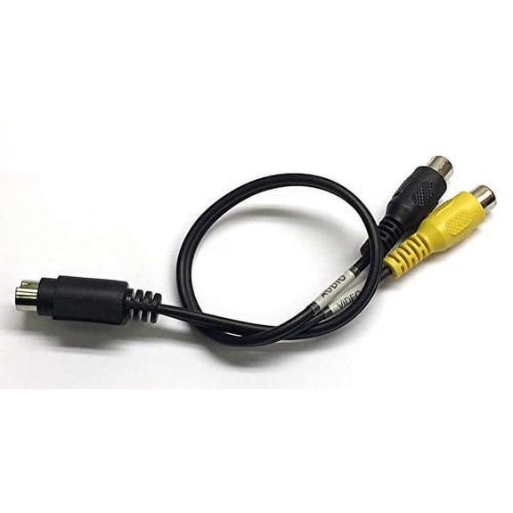 1 Foot, 8 Pin Mini Din to Dual RCA Jacks S Video Adapter (A9B)