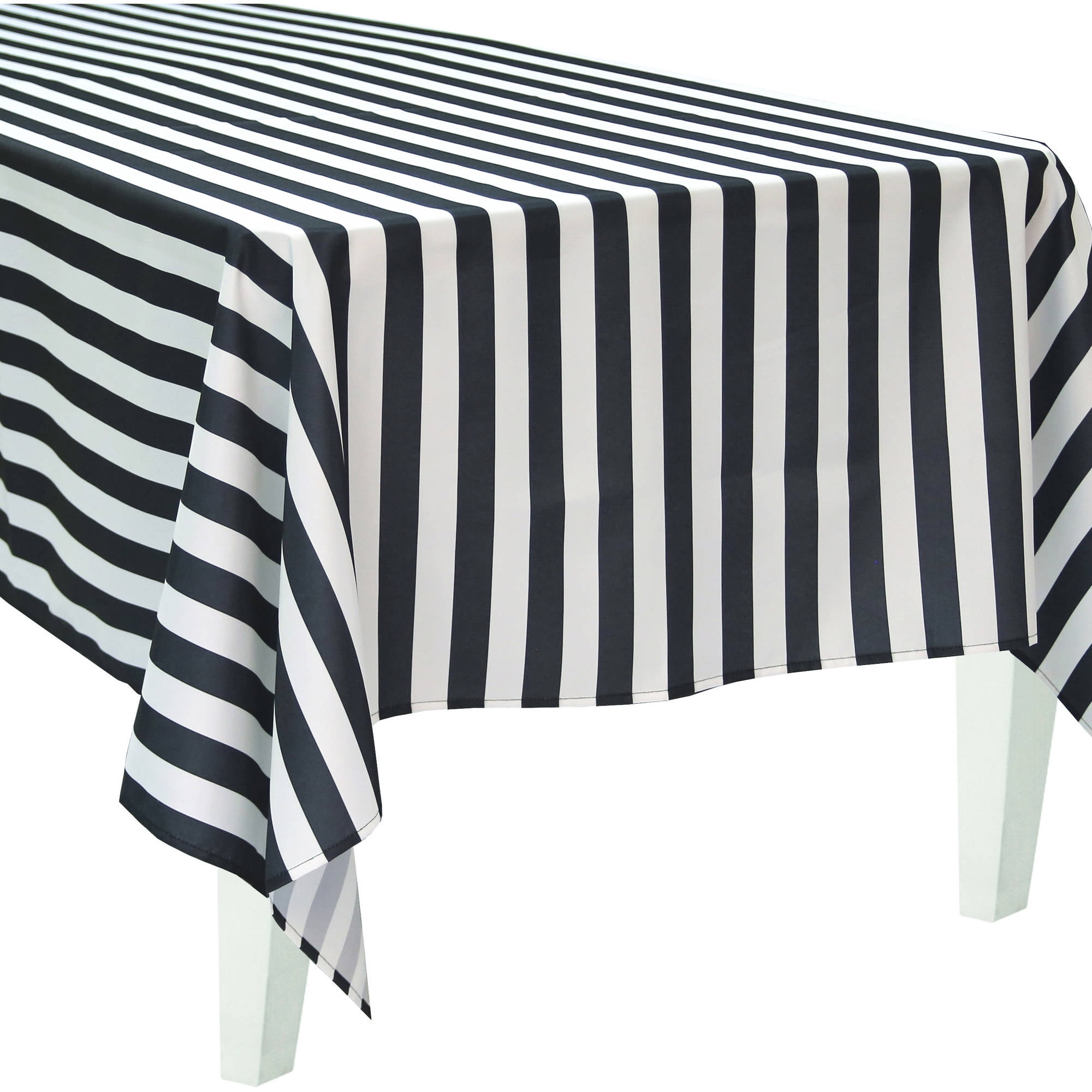 black and white tablecloths for sale