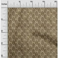 thumbnail image 2 of oneOone Cotton Cambric Brown Fabric Asian Dabu Print Craft Projects Decor Fabric Printed By The Yard 42 Inch Wide, 2 of 4