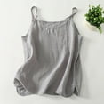 thumbnail image 2 of Cqxid525 Tank Tops for Women 2025 Cotton Linen Camisole Tops for Women Spaghetti Strap Loose Fit Tank Top Summer 2025 Casual Sleeveless Shirts, 2 of 5