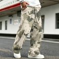 thumbnail image 6 of GrmtClth Mens Camo Corduroy Pants Elastic Waist Drawstring Cargo Joggers Baggy Sweatpants Fall Winter Streetwear Bottoms 3XL, 6 of 7