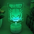 thumbnail image 3 of Luz nocturna LED 3D que cambia de color para Call of Duty Black Ops, 3 of 4