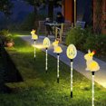 thumbnail image 5 of Upgraded 5-Pack Solar Easter Egg Stake Lights for Easter Decorations, Outdoor Waterproof Solar Easter Yard Stake Easter Lighted Egg Lights for Garden Patio Yard Pathway Lawn Decor (Rabbit+Egg+Carrot), 5 of 7