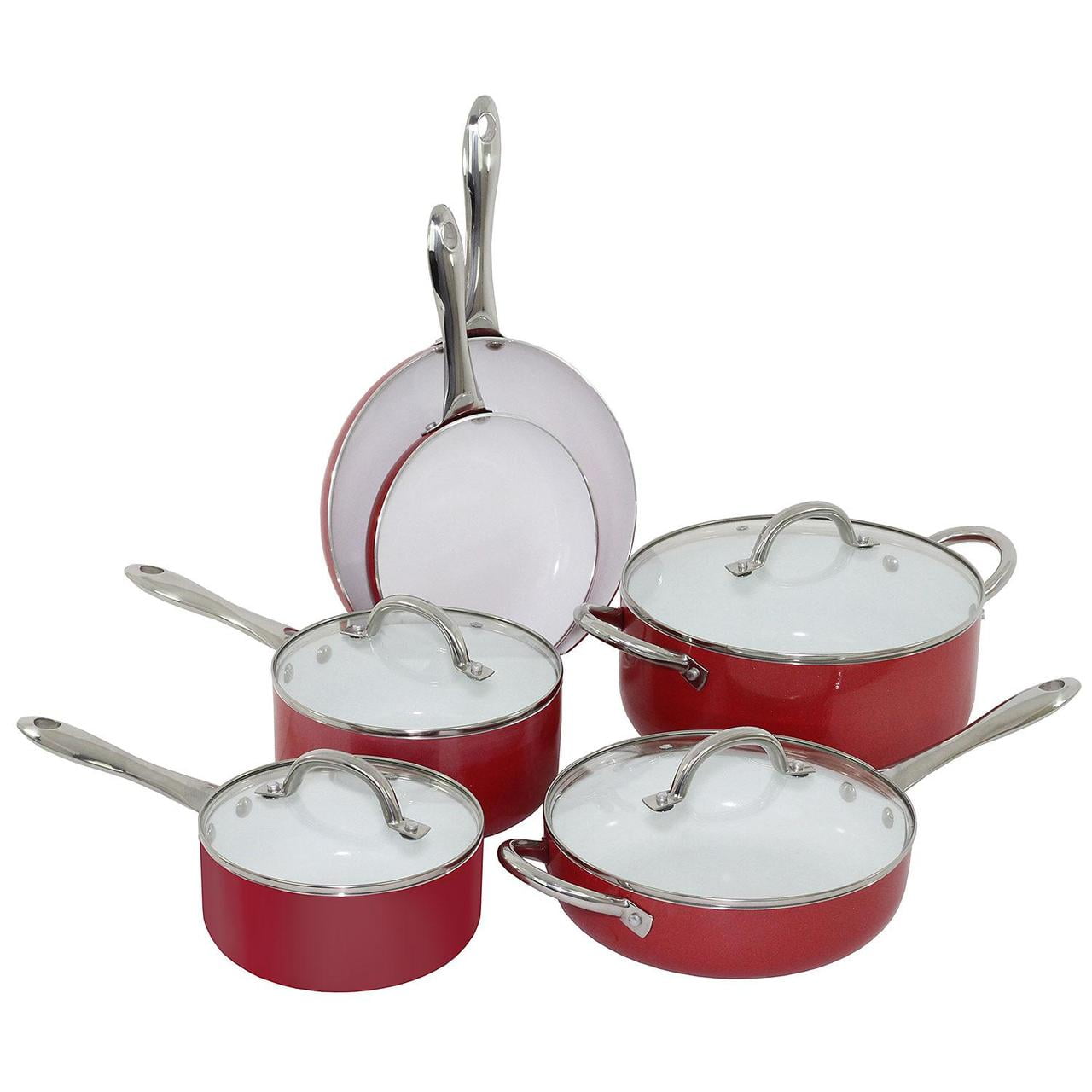 Oneida 10Piece Aluminum Cookware Set (Various Colors)