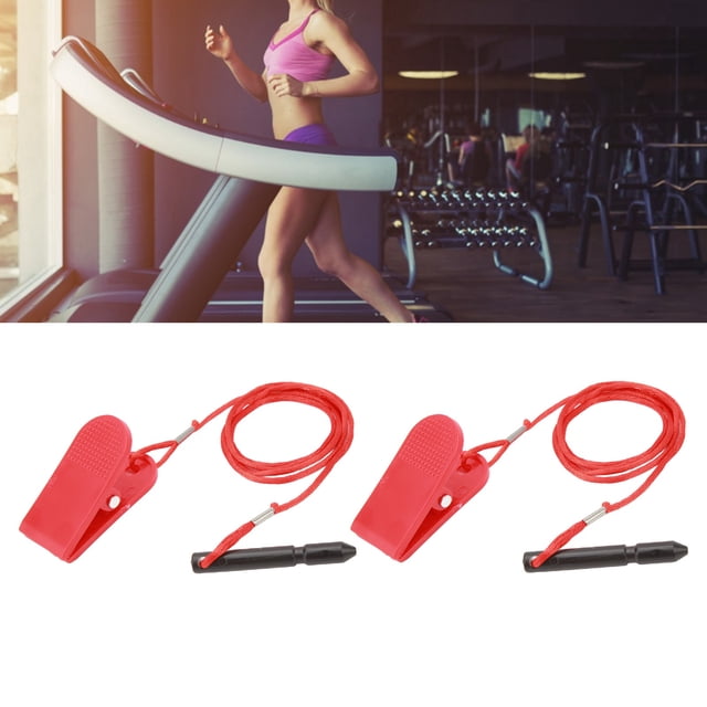 Interruptor De Seguridad Para Máquina De Correr, Dispositivo De Protección Automática De 2 Piezas, Llave De Seguridad De Plástico Para Cinta De Correr, Parada De Emergencia