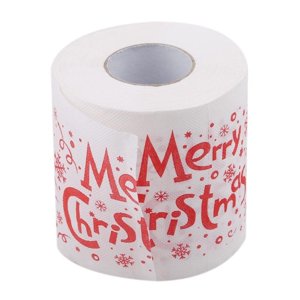 AKEGAMN Motif de Noël papier toilette couleur Père Noël arbre imprimé tissu