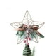 thumbnail image 1 of Adorno para árbol de Navidad con forma de estrella, estrella de metal con purpurina dorada, para árbol de Navidad de tamaño general, 1 of 5